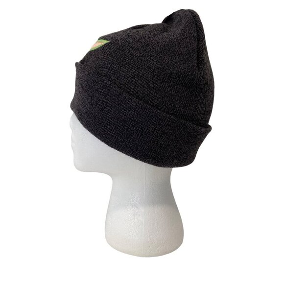 Star Wars The Mandalorian Beanie Hat With Baby Yoda Embroidery Black Knit OSize - Picture 2 of 8